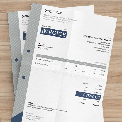 invoices paper
